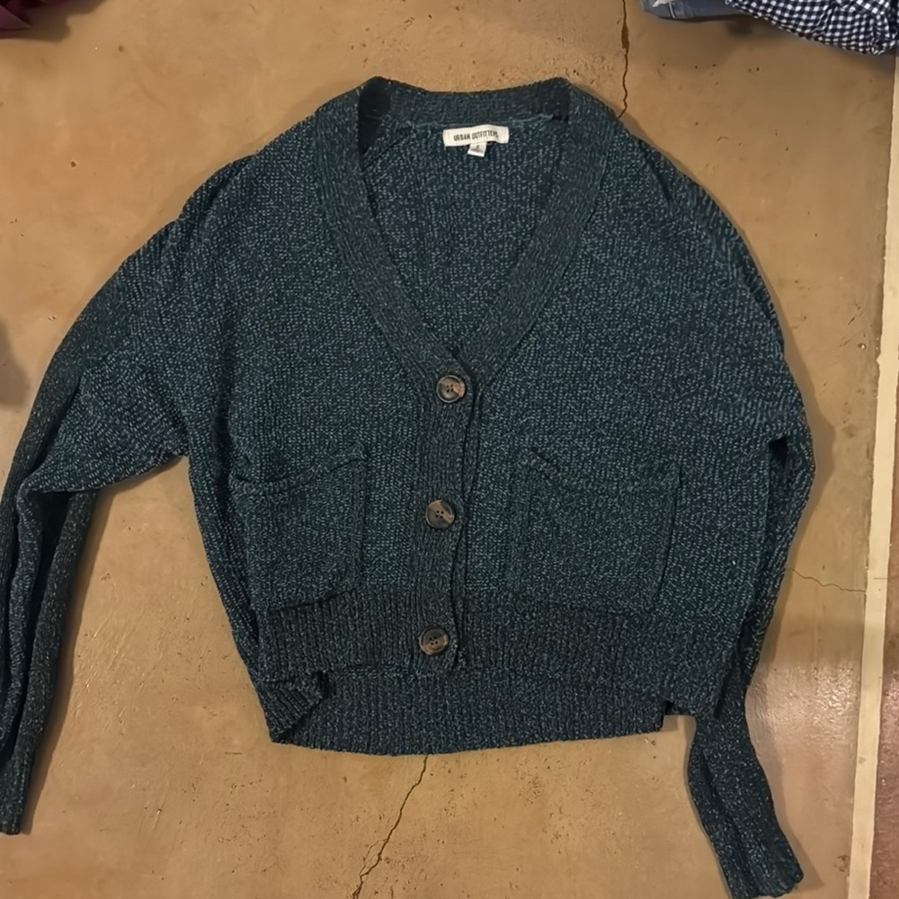 Green Sweater Cardigan